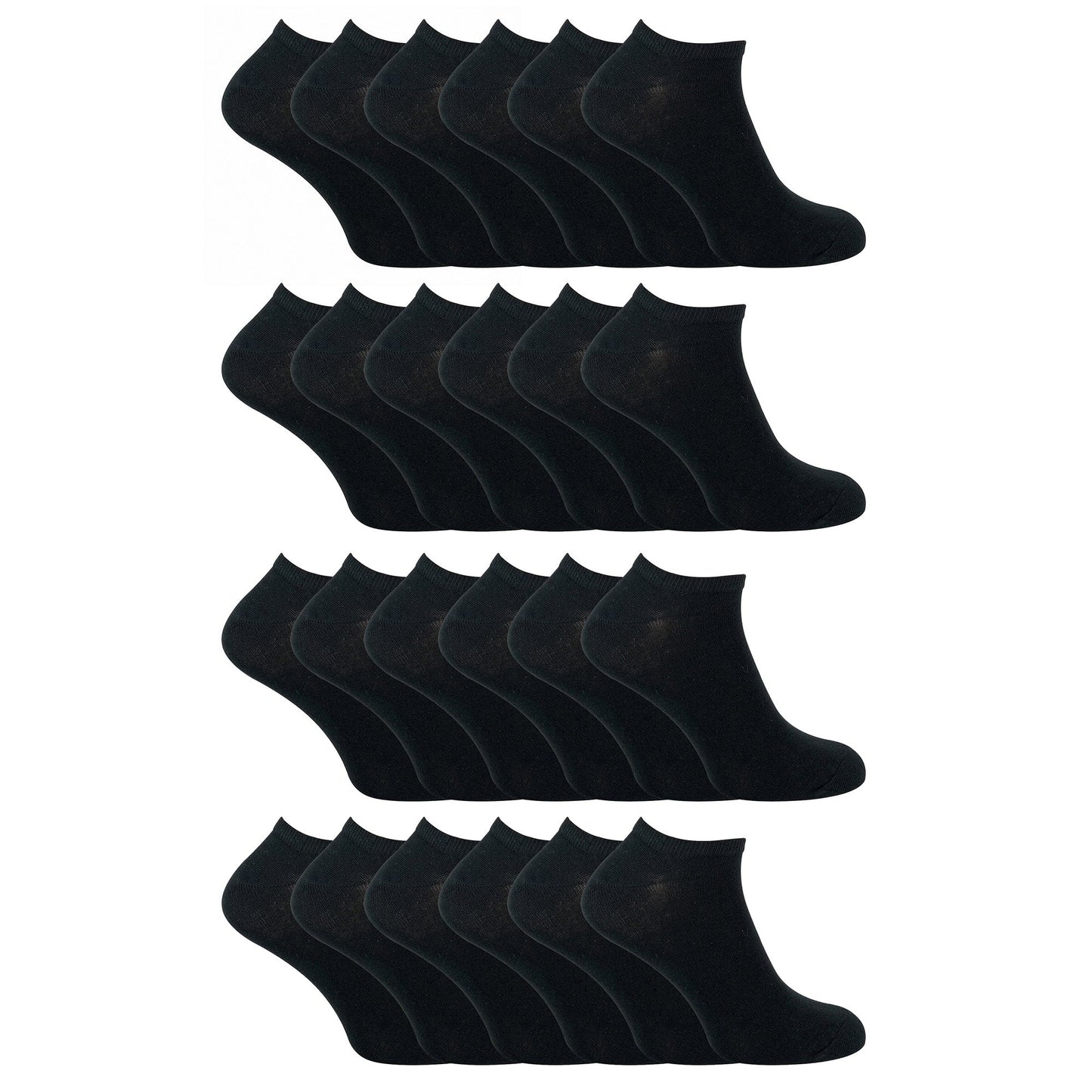 Mens Cotton Low Cut Trainer Socks (Multipack Options)