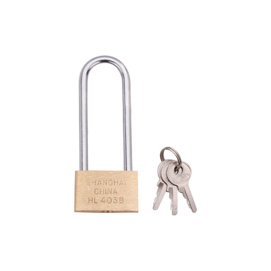 Copper Padlock Small Lock, Style: Long Lock Beam, 30mm Not Open, Long, 30mm Not Open