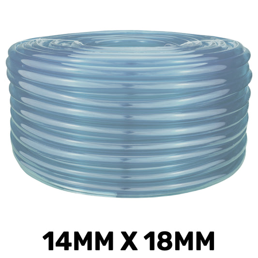 Clear PVC Pipe 14mm*18mm Pipe and Water Fitting Garden Water Connector