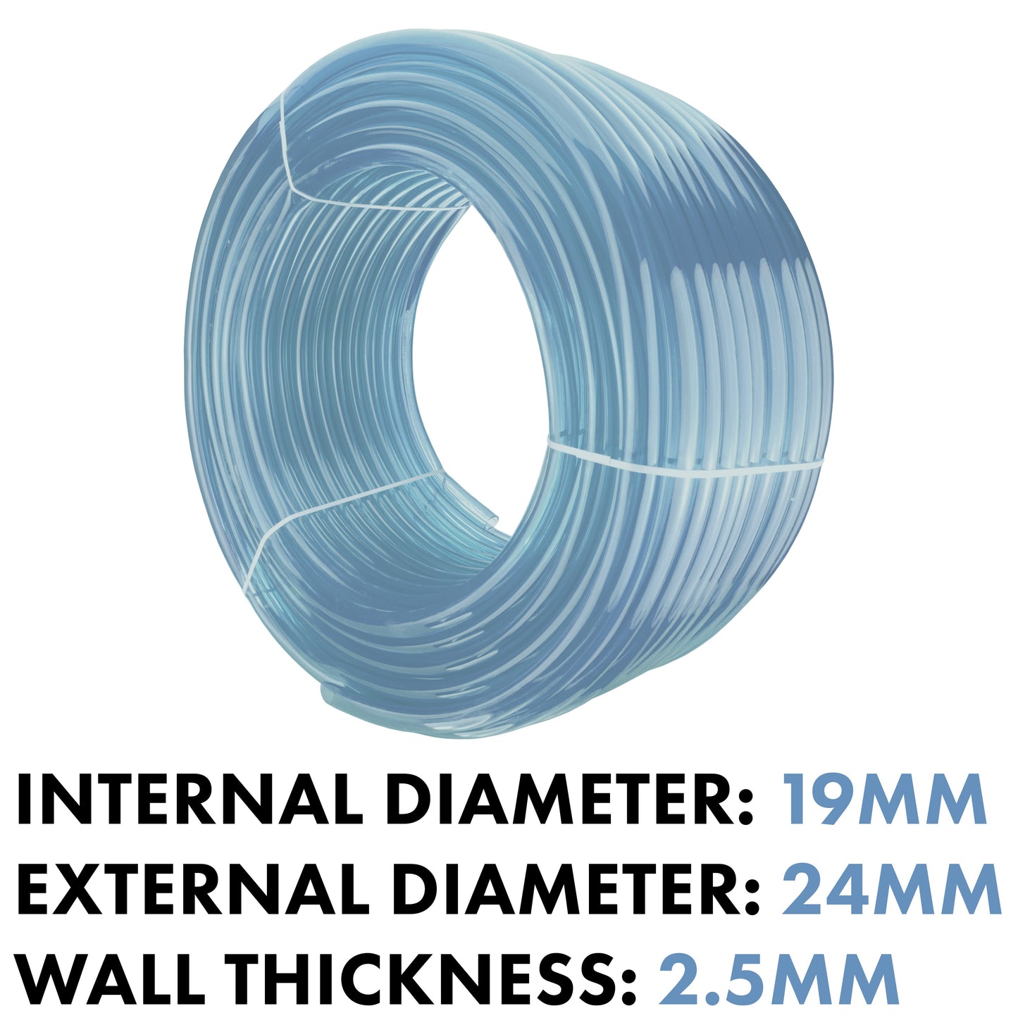 Clear PVC Pipe 19mm*24mm Pipe and Water Fitting Garden Water Connector