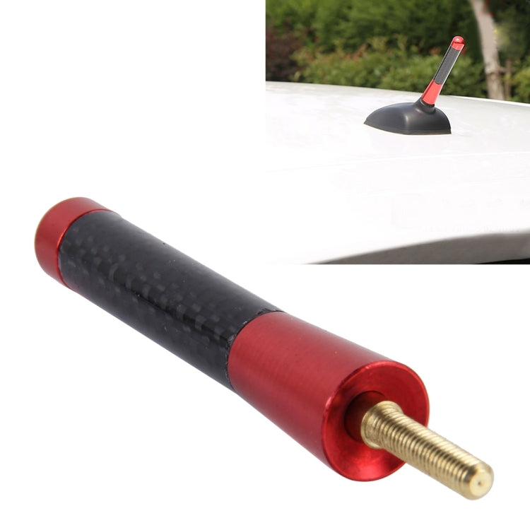 Carbon Fiber Aluminum Short Antenna Polished Universal Screws Base(Medium Size), 8cm