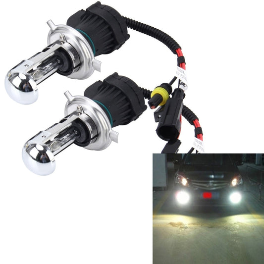 2 PCS H4 55W 6000K HID Bulbs Xenon Lights Lamps, AC 12V, H4