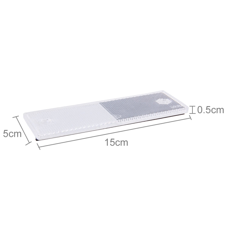 10 PCS Car Rear Bumper Warning Plastic Reflector and Sign