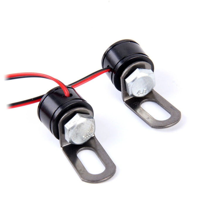 2 PCS 12V 3W  Eagle Eyes LED Strobe Light For Motorcycle ，Wire Length: 90cm, Wire Length: 90cm