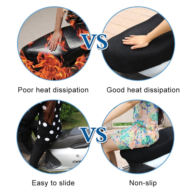 Motorcycle Breathable Sunscreen Double Layer 3D Honeycomb Small Hole Polyester Cushion Mesh, Size: XL, Length: 90cm; Width: 52cm, Size: XL