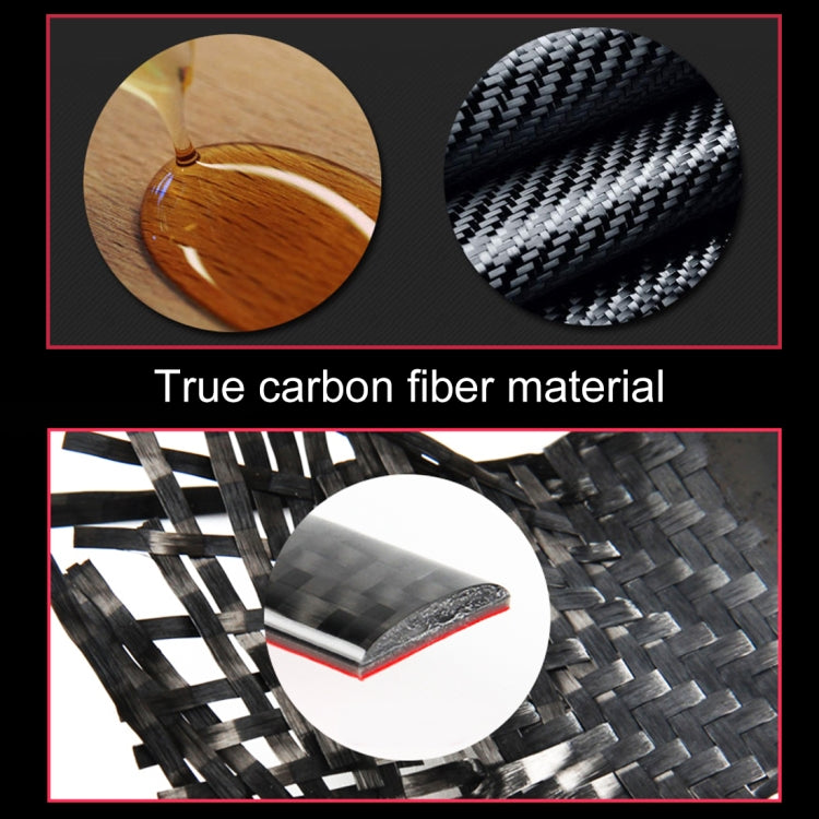 2 PCS Car Rear Air Outlet Frame Carbon Fiber Decorative Sticker for Mercedes-Benz W204 2007-2013, Rear Air Outlet Frame