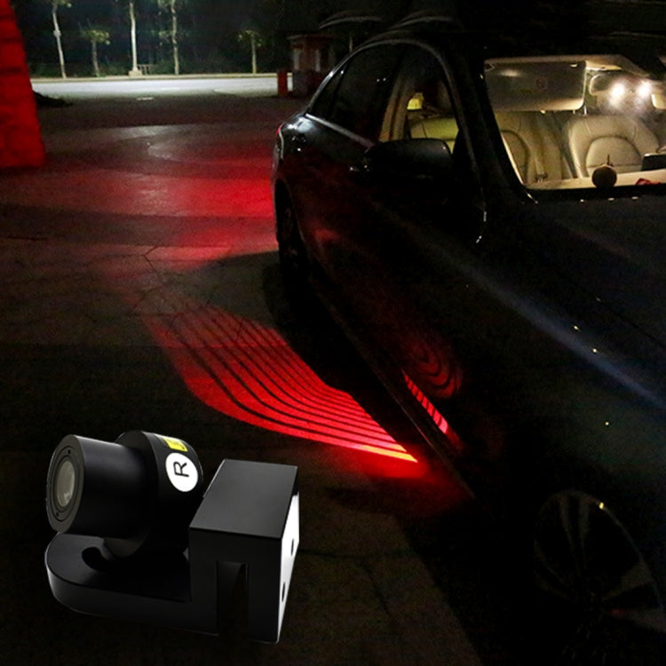 2 PCS DC 8-36V Ghost Shadow Courtesy Angel Wings Projection Lamp Car Door LED Welcome Lights, Cold Blue, Blue, Red, White