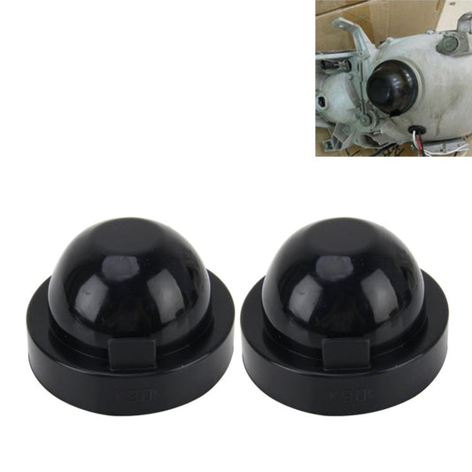 2 PCS K90 Universal Car LED Headlight HID Xenon Lamp Silicone Dust Cover Seal Caps Car Dust Cover Waterproof Dustproof Sealing Headlamp Cover for Car Retrofit, Inner Diameter: 9cm, Inner Diameter: 9cm