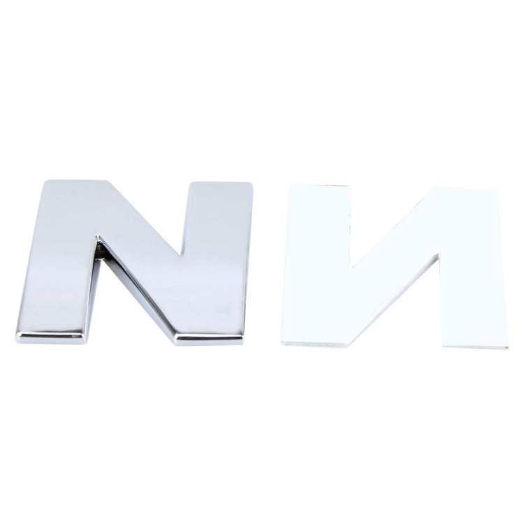 Car Vehicle Badge Emblem 3D English Letter Self-adhesive Sticker Decal, Size: 4.5*4.5*0.5cm, N, D