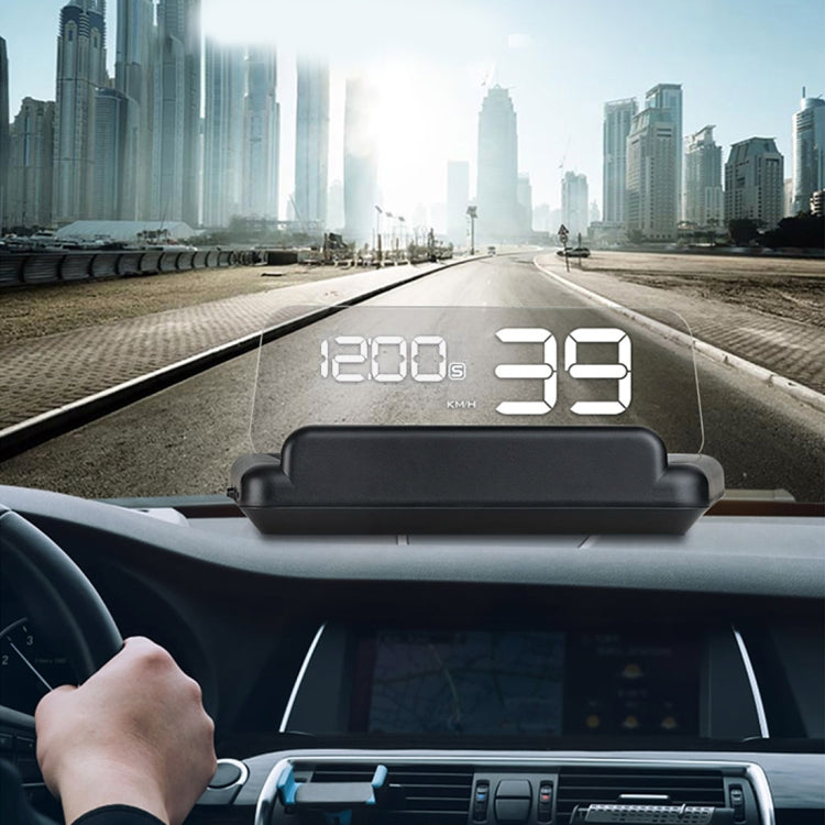 T900 Car GPS HUD Virtual HD Reflection Board Head-up Display, Speed & Driving Distance / Time Display, Over Speed & Voltage & Low Voltage Alarm, Fatigue Driving, T900  Green + White, T900 Blue + White, T900  White