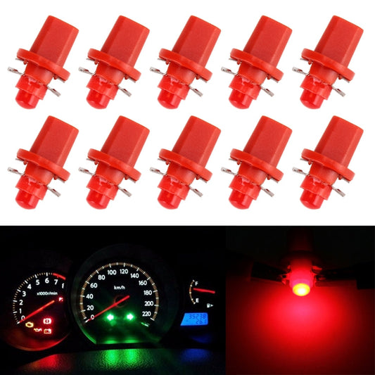 10 PCS 0.4W B8.5 Wedge Instrument Panel COB LED Light Dashboard Gauge Cluster Indicator Lamp Bulb, 0.4W B8.5