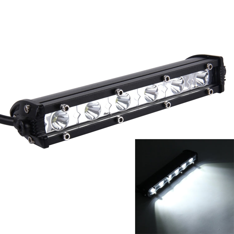DC 10-30V 18W 2300LM 6500K Waterproof Vehicle Car Boat Marine External Work Lights Emergency Lights 30 Degrees Adjustable Spot Light LED Car Bulbs with 6 Intense CREE LED Lights, Spot Light+18W