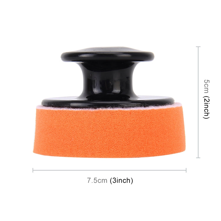 Car Polishing Sponge Round Sponge High-density Sponge, Size:7.5*5cm