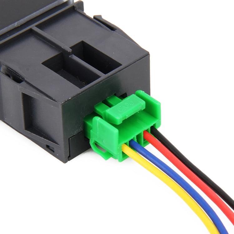 Car Fog Light 5 Pin On-Off Button Switch with Cable for Honda Fit, with Cable