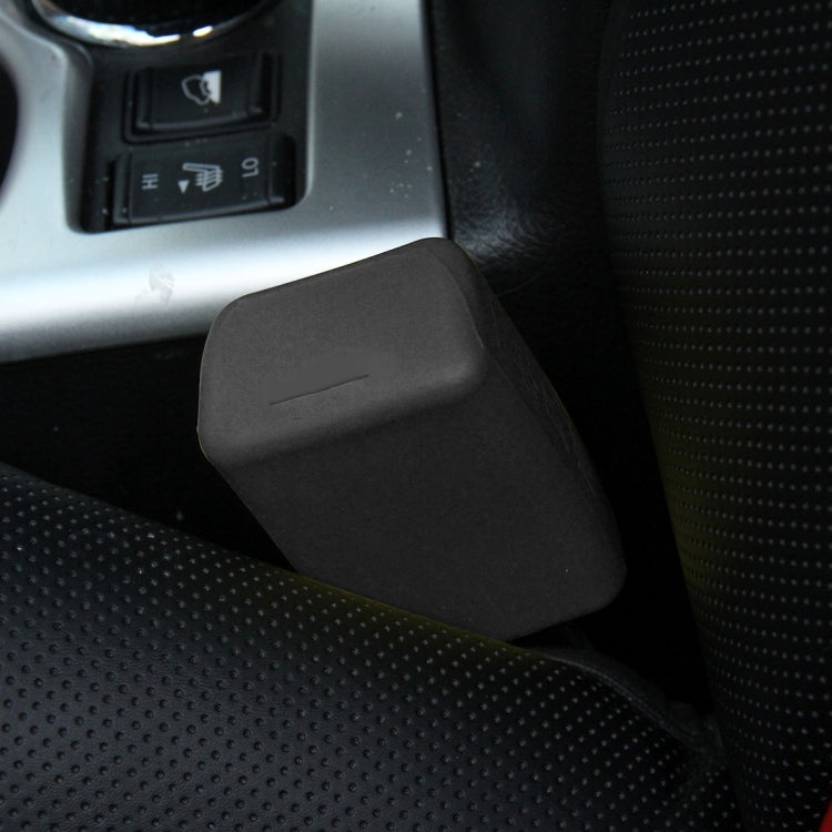 Safe Rubber Car Seat Belt Clips Locking Buckles Protective Cover, Orange, Green, Blue, Red, Black