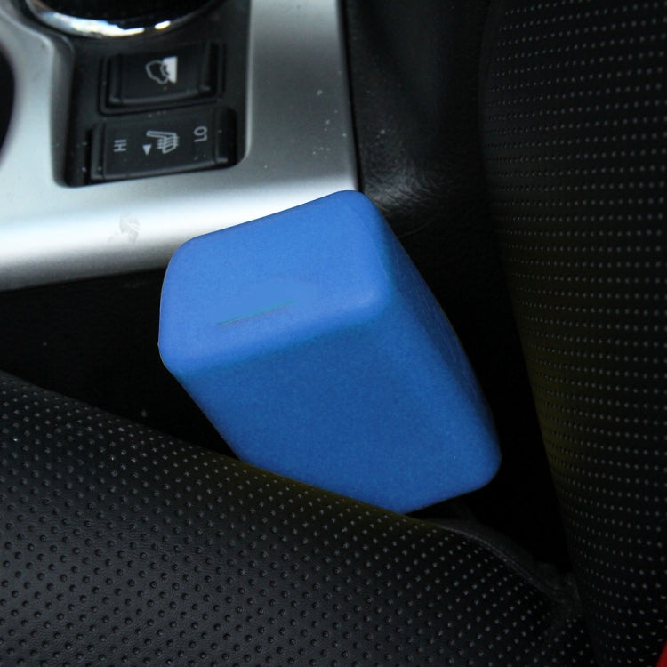 Safe Rubber Car Seat Belt Clips Locking Buckles Protective Cover, Orange, Green, Blue, Red, Black