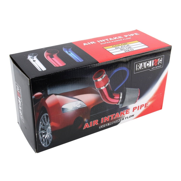 Universal  Air Intake Pipe Super Power Flow Air Intakes Short Cold Racing Aluminium Air Intake Pipe Hose with Cone Filter Kit System