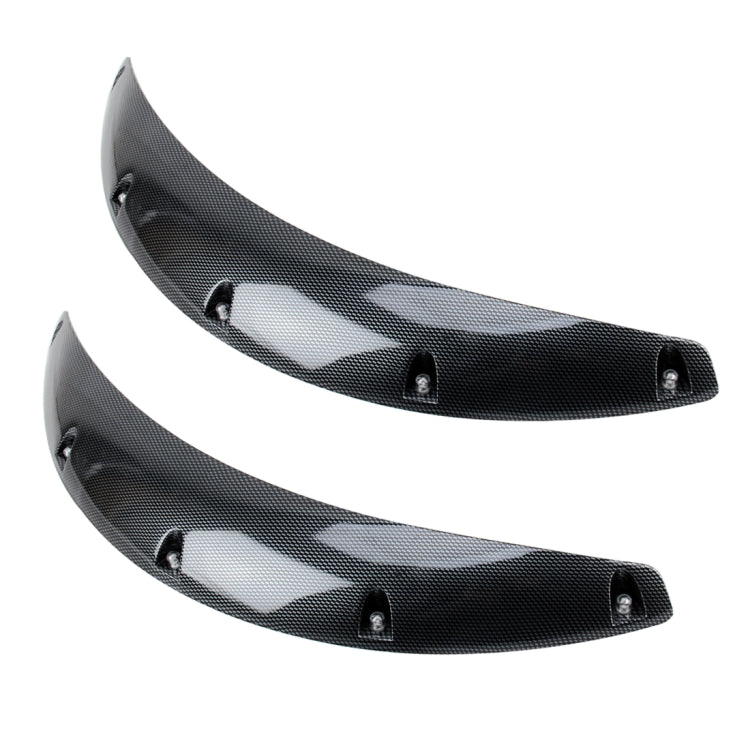 2 PCS 58cm Car Stickers Rubber Large Round Arc Strips Universal Fender Flares Wheel Eyebrow Decal Sticker Eyebrow Car-covers Black Striped Round Arc Strips, 58cm