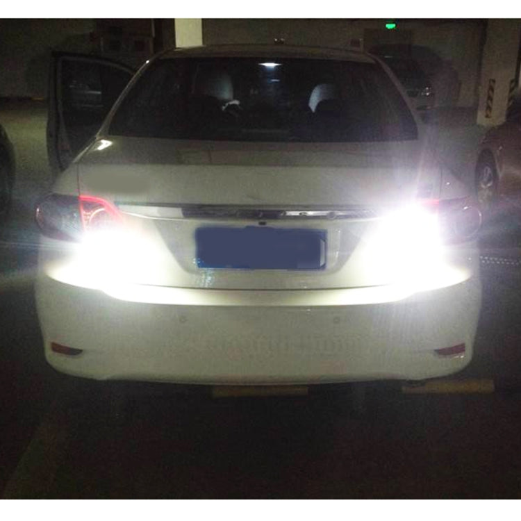 2 PCS 1156 / BA15S 4.5W DC 12V 6000K 290LM Car Auto Ceramics Turn Lights / Reversing Light 27LEDs SMD-7020 Lamps, with Projector Lens, 1156 / BA15S