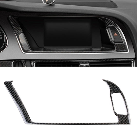 Car Carbon Fiber Navigation Outer Frame Decorative Sticker for Audi A4L / A5 / Q5 2009-2016, Navigation Outer Frame