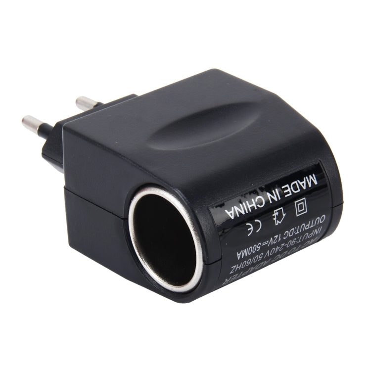 6W Vehicle Power Inverters 220V AC/DC to 12V DC with Car Cigarette Lighter Socket Adapter Converter Vehicle Amplifier Power Output: DC 12V 500mA(EU Plug), 12V 500mA(EU Plug)