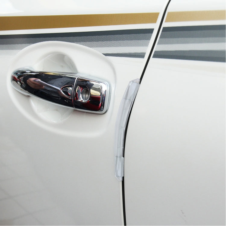 3R 3R-2103 4 PCS Rubber Car Side Door Edge Protection Guards Cover Trims Stickers(Transparent)