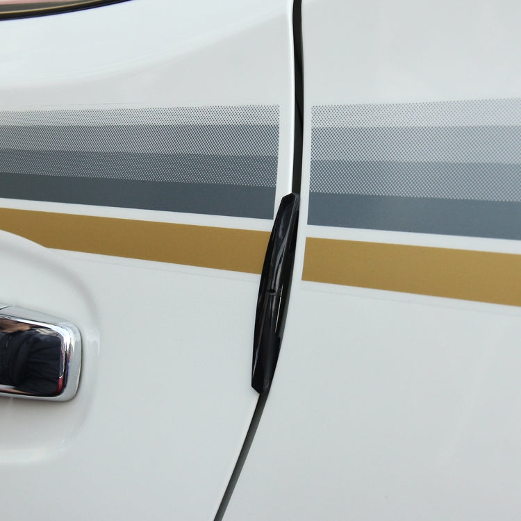 3R 3R-2103 4 PCS Rubber Car Side Door Edge Protection Guards Cover Trims Stickers(Transparent)