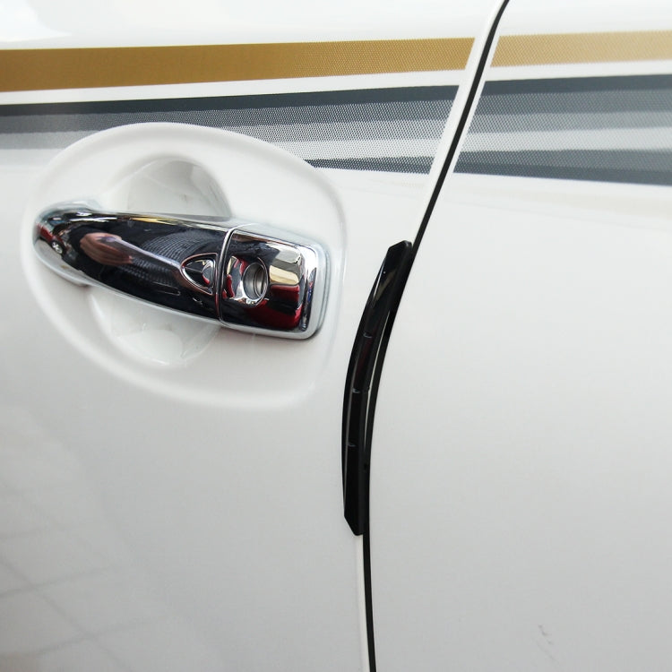 3R 3R-2103 4 PCS Rubber Car Side Door Edge Protection Guards Cover Trims Stickers(Brown)