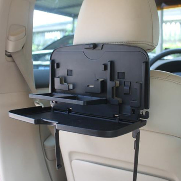 SHUNWEI SD-1509 Car Auto Back Seat Folding Table Drink Food Cup Tray Holder Stand Desk Multi-purpose Travel Dining Tray(Brown)