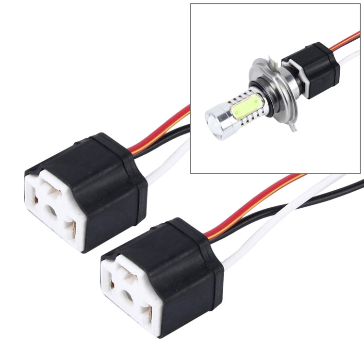2 PCS Car Auto LED Bulb Socket Holder (No Including Light), 1156, 7443, H1/H3, H4, H7, H8/H11