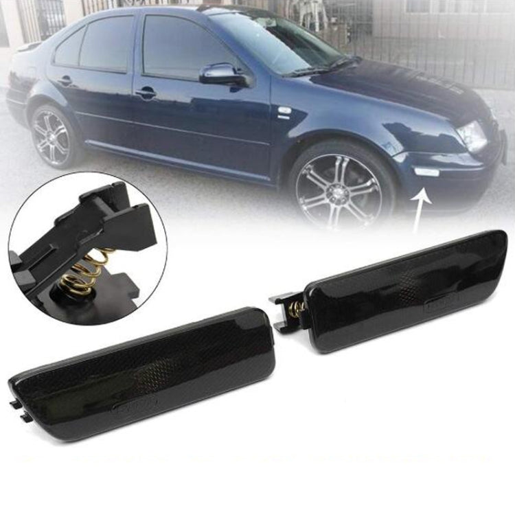 2 PCS Front Bumper Clearance Lights Housing without Bulb Replacement 1JM945071 / 1JM945072 for VW Golf / Jetta 1999-2005