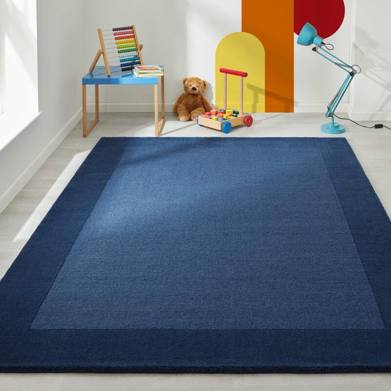 Colours Bordered Rug – Handmade Wool Rug