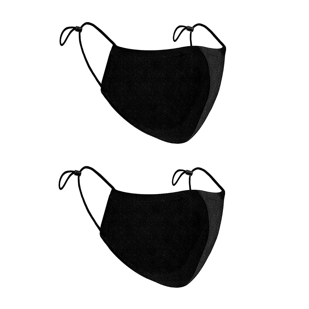 Treat Republic Colour Range Comfort-Fit Face Covering - Pack Of 2