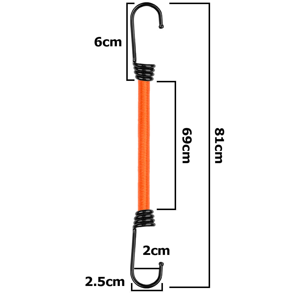 Bungee Cord Hook Metal 80cm DIY Workshop Accessory Waterproof Sheet