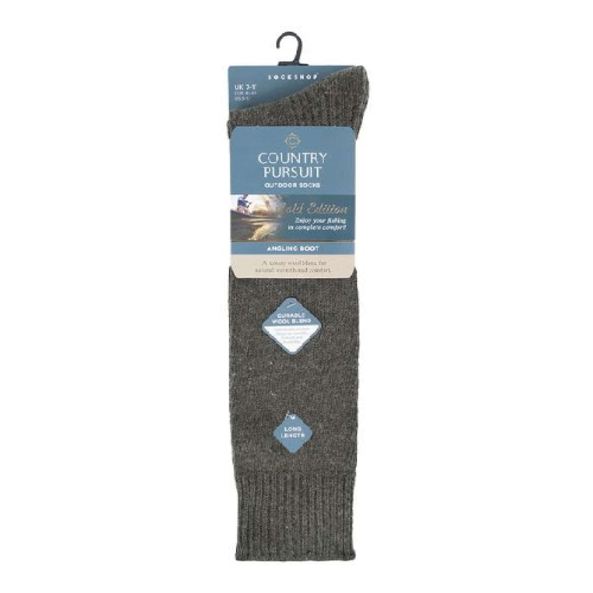 1 Pack Mens Knee High Outdoor Fisherman Socks for Angling
