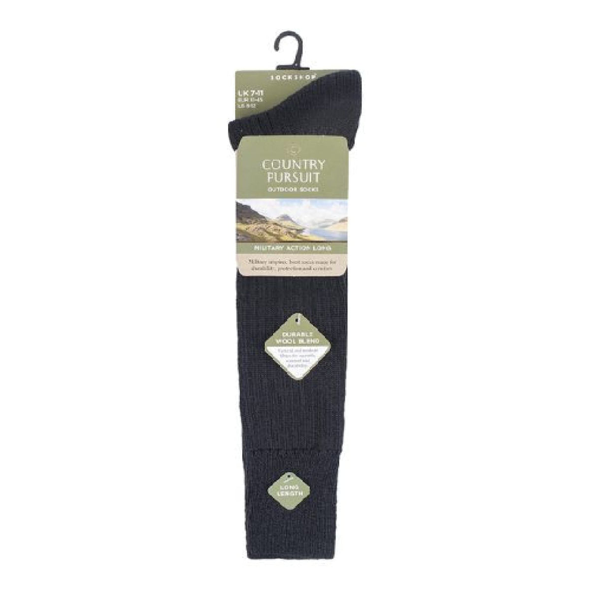 1 Pack Mens Knee High Wool Military Action Army Style Socks