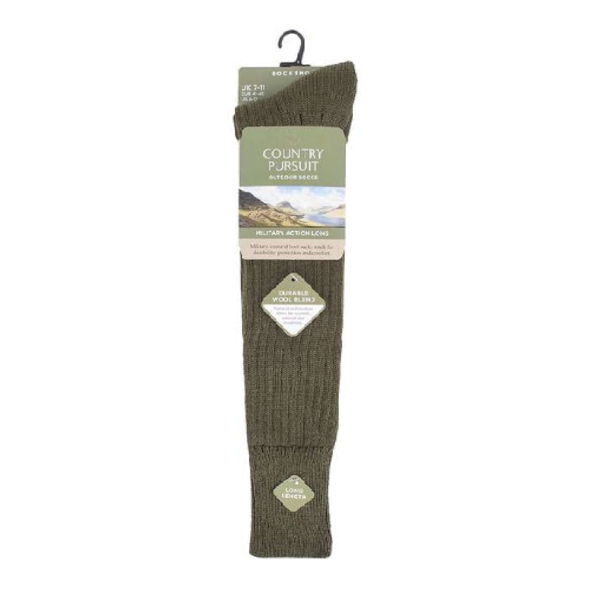 1 Pack Mens Knee High Wool Military Action Army Style Socks