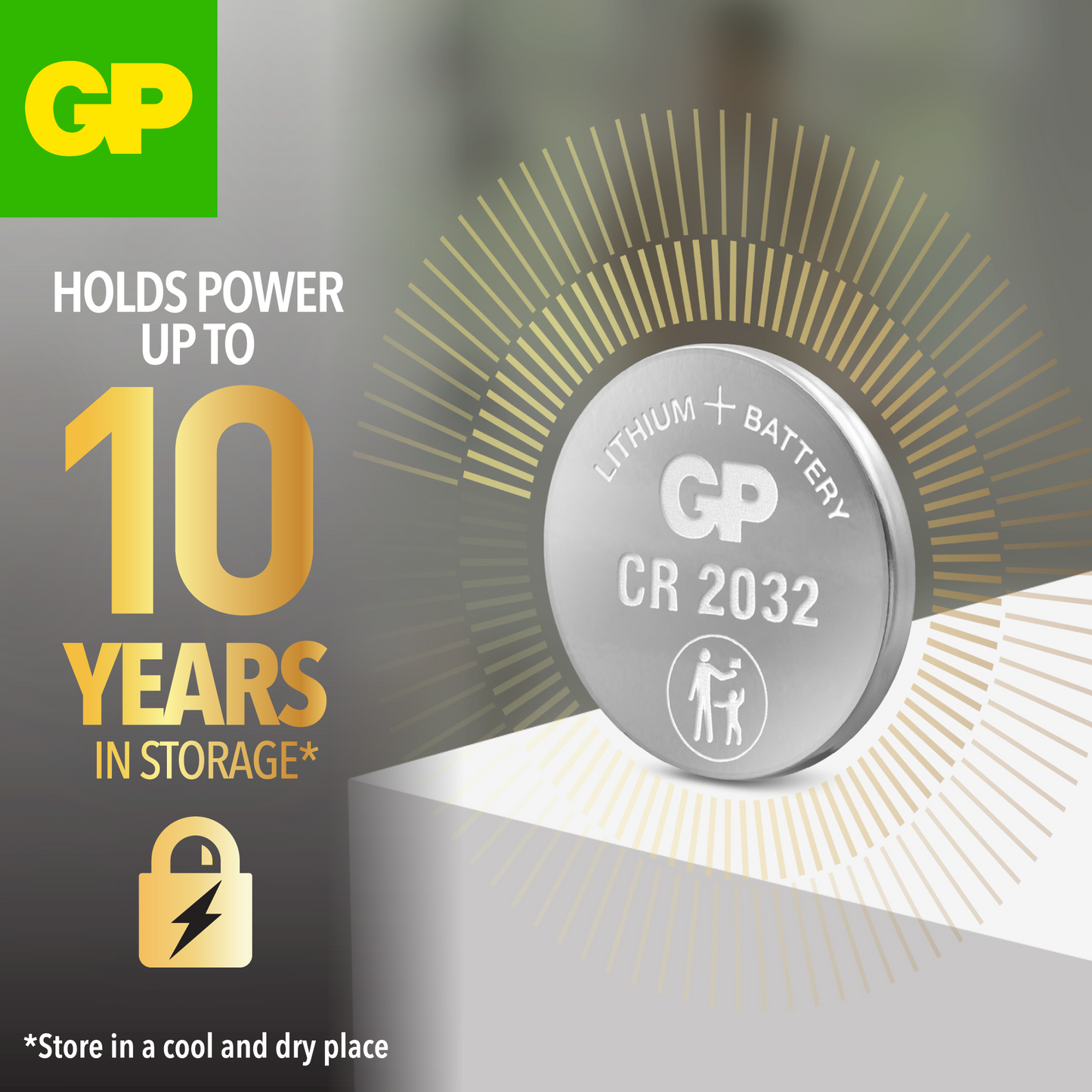 GP CR1632 Ultra Plus 3V Lithium Coin Cell Battery