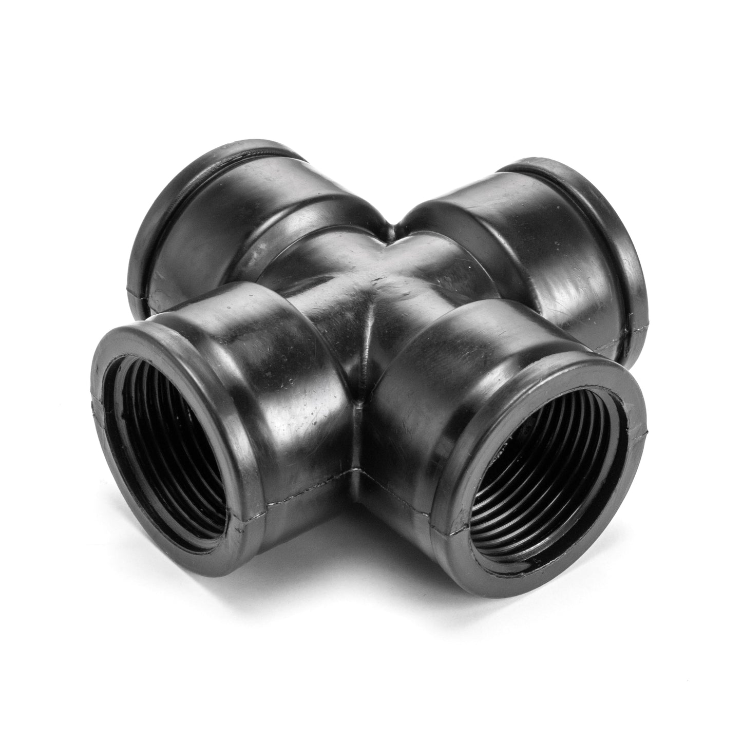 PP Cross 1in BSPF Drip Irrigation Fitting DIY Workshop Accessory