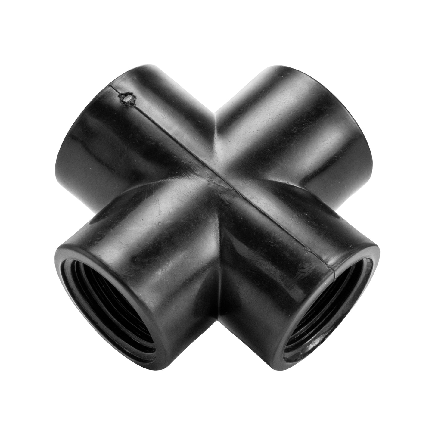 PP Cross 3/4in BSPF Drip Irrigation Fitting DIY Workshop Accessory