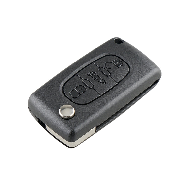 For PEUGEOT Car Keys Replacement 3 Buttons Car Key Case with Grooved, without Holder, For PEUGEOT