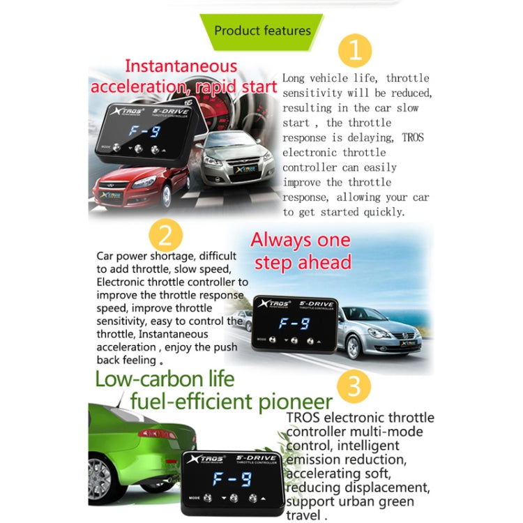 TROS KS-5Drive Potent Booster for Honda CRV 2007-2011 Electronic Throttle Controller