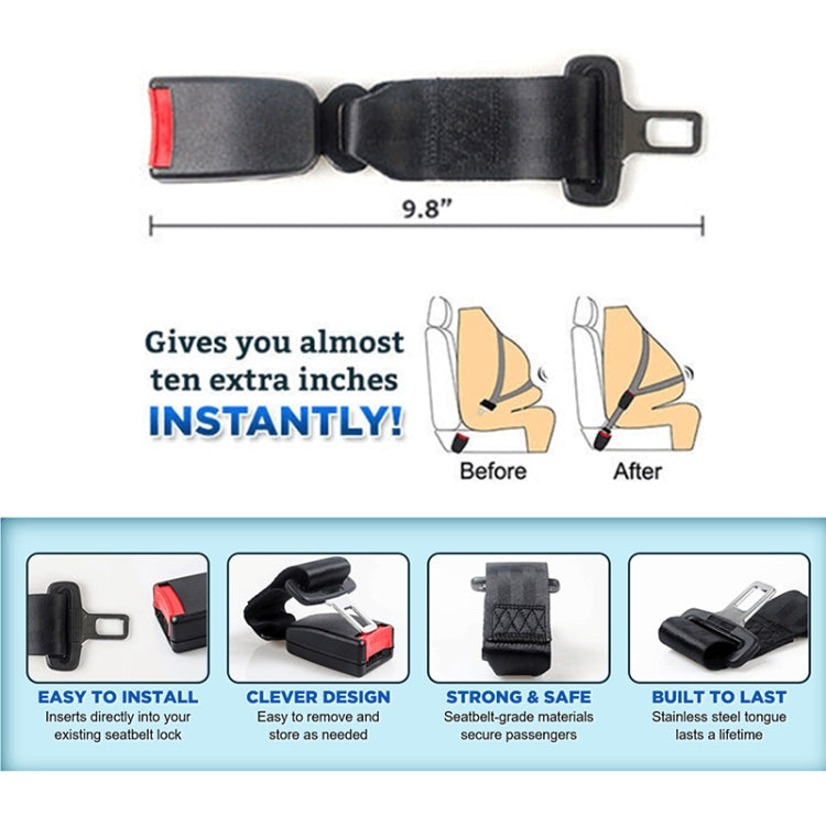 Universal Car Seat Belt Extension Strap 23cm