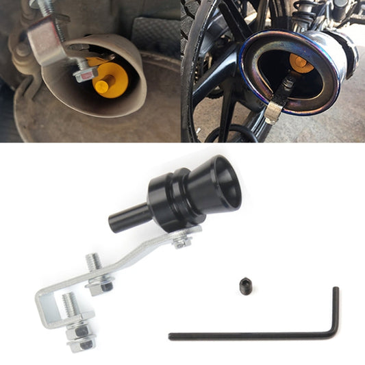 Universal Aluminum Turbo Sound Exhaust Muffler Pipe Whistle Car / Motorcycle Simulator Whistler, Size: M, Outside Diameter: 23mm, Size: M (Black), Size: M (Gold), Size: M (Blue), Size: M (Red), Size: M (Silver)