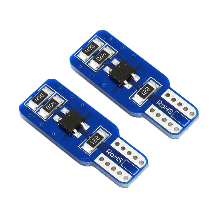2 PCS T10 / W5W / 168 DC12V 1.8W 6000K 140LM 18LEDs SMD-3030 Car Reading Lamp Clearance Light, with Decoder, 18LEDs SMD-3030