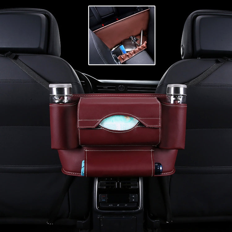 Car Front Seat Hanging Bag Paper Towel / Water Cup Storage Bag, Paper Towel / Water Cup (Red), Paper Towel / Water Cup (Wine Red), Paper Towel / Water Cup (Brown), Paper Towel / Water Cup (Black), Paper Towel / Water Cup, Paper Towel / Water Cup (Beige)