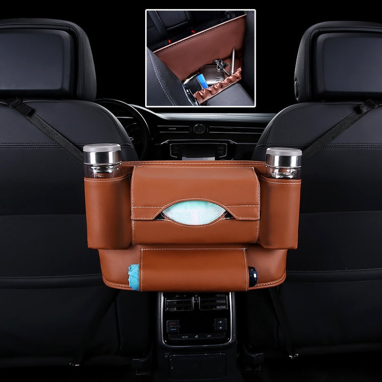 Car Front Seat Hanging Bag Paper Towel / Water Cup Storage Bag, Paper Towel / Water Cup (Red), Paper Towel / Water Cup (Wine Red), Paper Towel / Water Cup (Brown), Paper Towel / Water Cup (Black), Paper Towel / Water Cup, Paper Towel / Water Cup (Beige)