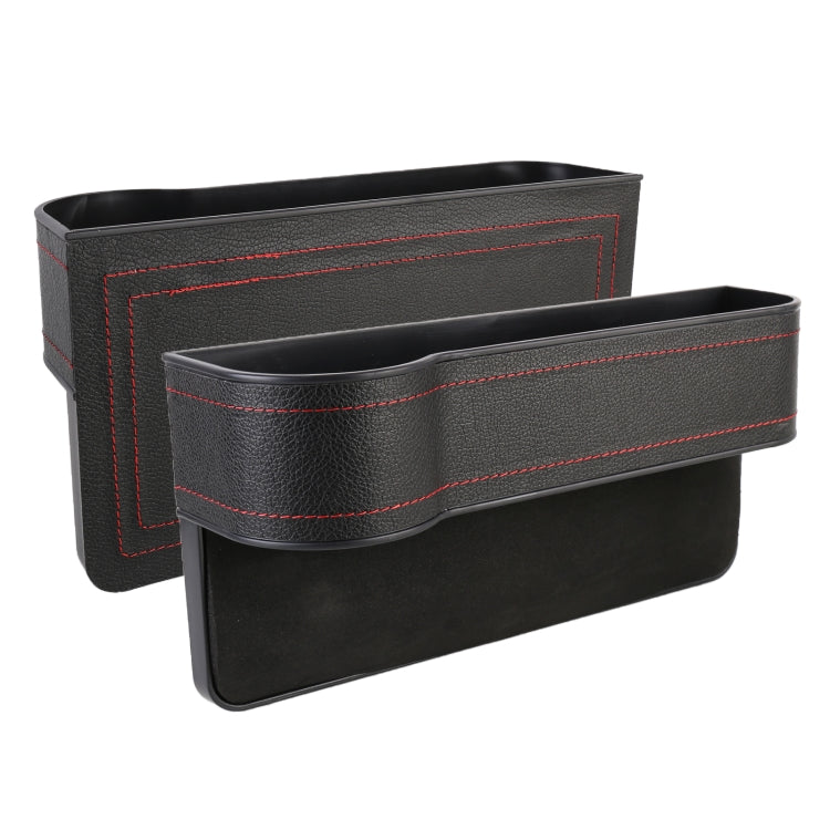2 PCS Car Multi-functional Principal And Deputy Driver Seat Console Leather Box, Seat Console Leather Box (Beige), Seat Console Leather Box (Red), Seat Console Leather Box (Brown), Seat Console Leather Box (Black)