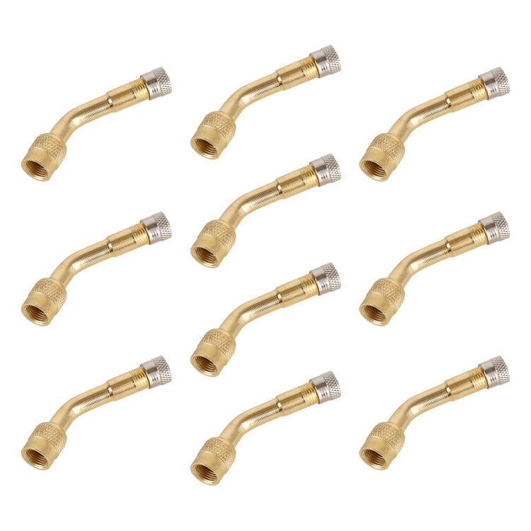10 PCS Balance Car Inflatable Nozzle Extension Rod Elbow Extension Nozzle, Angle: 135 Degree, 135 Degree