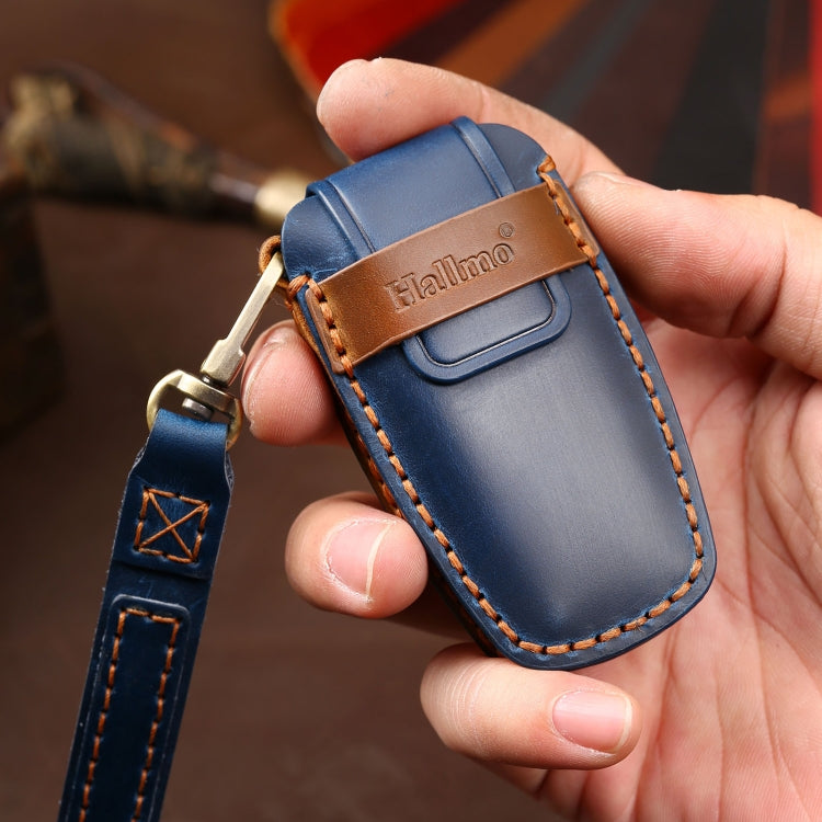 Hallmo Car Cowhide Leather Key Protective Cover Key Case for Haval H6, For Haval H6